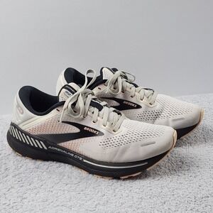 Brooks Running Shoes Womens 10 Med/B Adrenaline GTS 22 Gray Rose Black Support